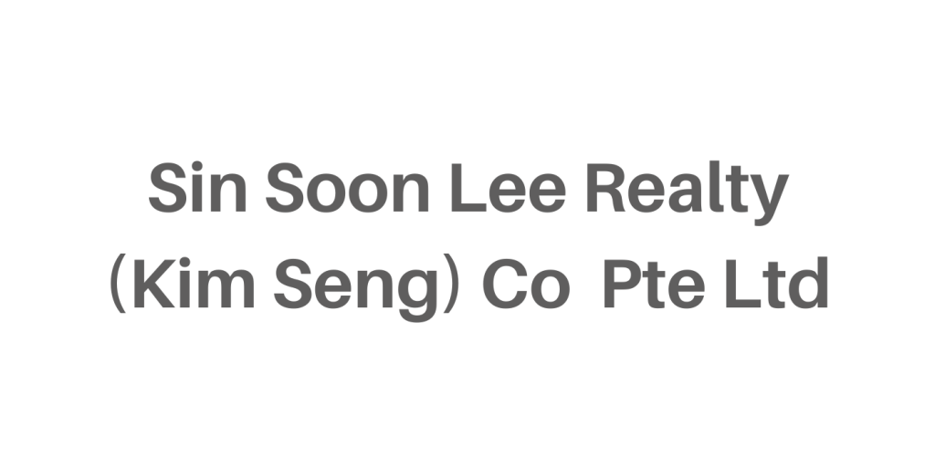 Sin Soon Lee Realty (Kim Seng) Co Pte Ltd
